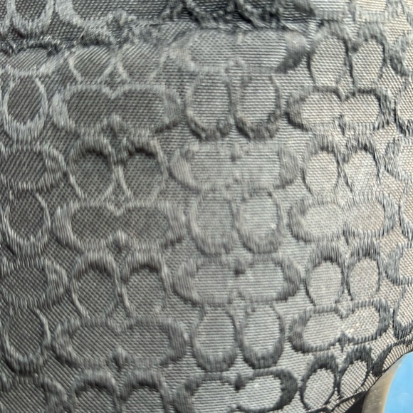 COACH Women Leather and Knit Black Sock Booties 3” Heel Made in Italy Size 7B - Picture 7 of 7